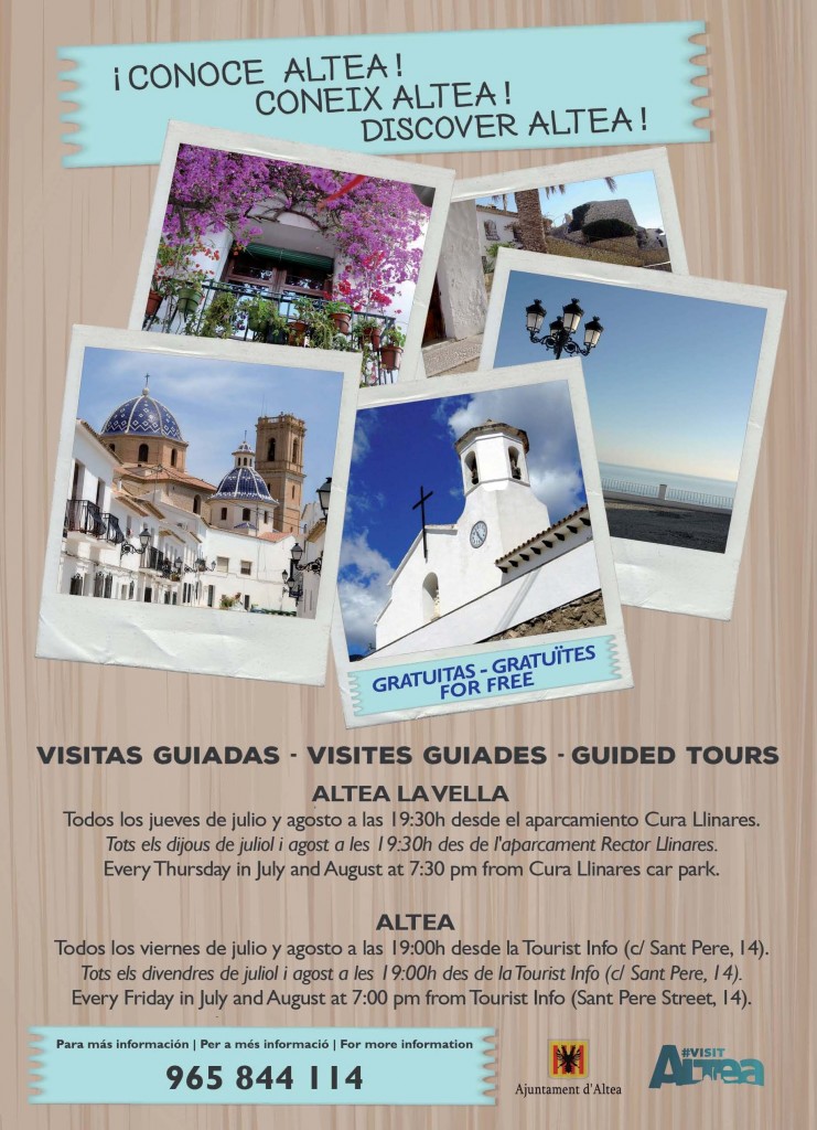 Visitas Guiadas Altea 2016