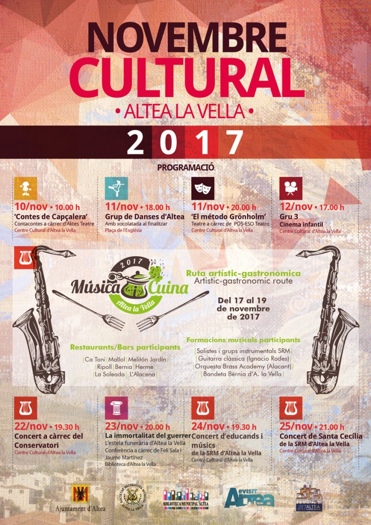 Novembre Cultural Altea La Vella 2017